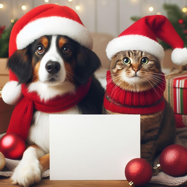 Pets prepared for Christmas