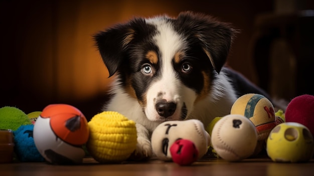 Pets and their favorite toys