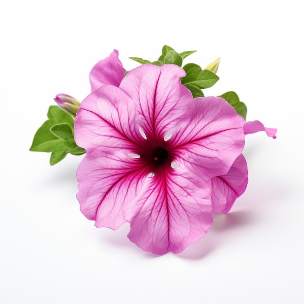 Petunia met witte achtergrond hoge kwaliteit ultra hd