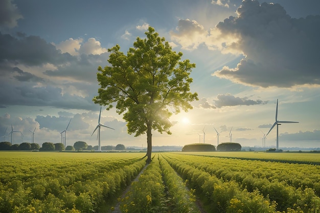 Pflanzen in der gluhbirne als symbolische darstellung fur energiewende und grunen strom