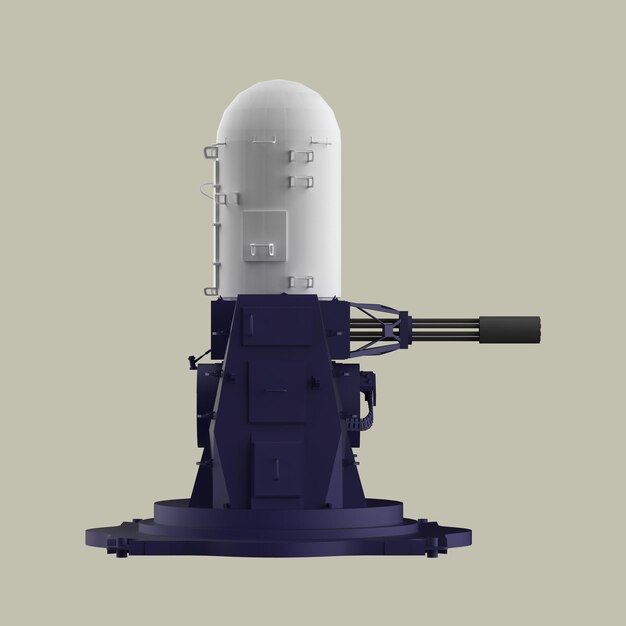Phalanx CIWS военная пушечная башня военно-морского флота иллюстрация