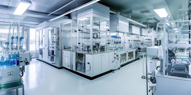 Pharmaceutical production laboratories