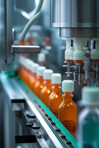 Pharmaceutical production line created with generative AI