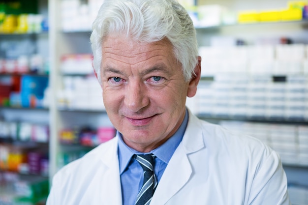 Pharmacist in lab coat