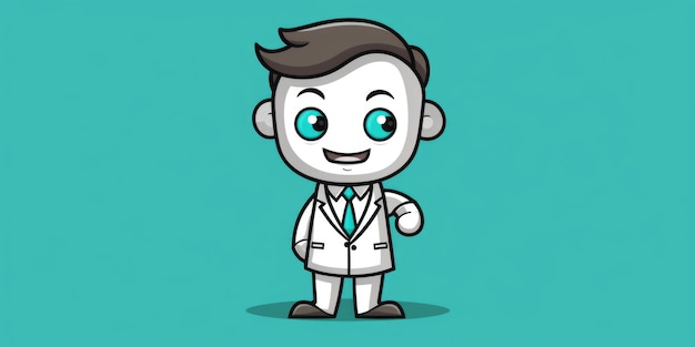 Pharmacist mascot for a company logo line art Generative AI