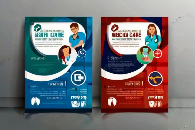 pharmacy healthcare flyer design template