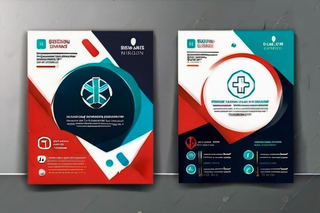 pharmacy healthcare flyer design template