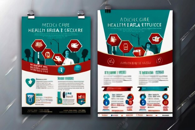 pharmacy healthcare flyer design template