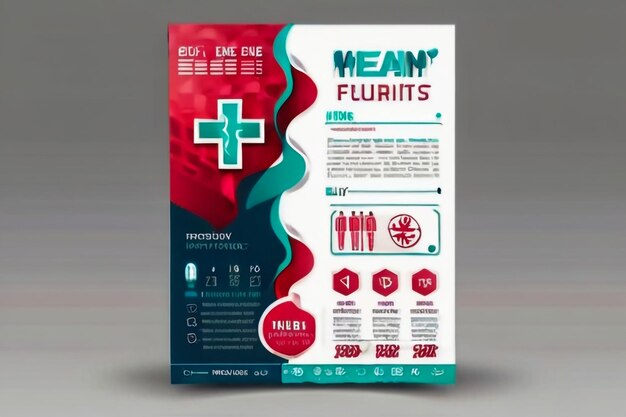 pharmacy healthcare flyer design template