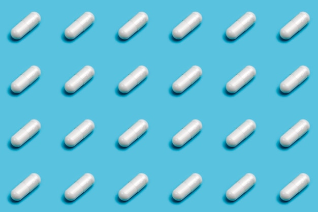 Pharmacy market drugstore concept pills and vitamins pattern