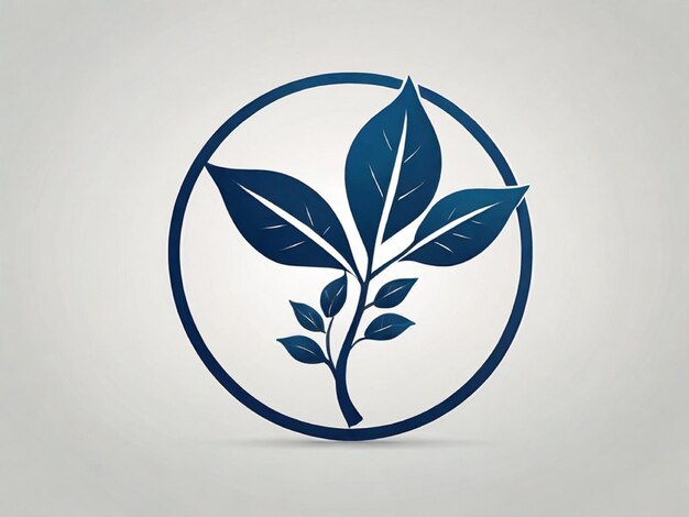 Pharmacy and one leaf logo design template