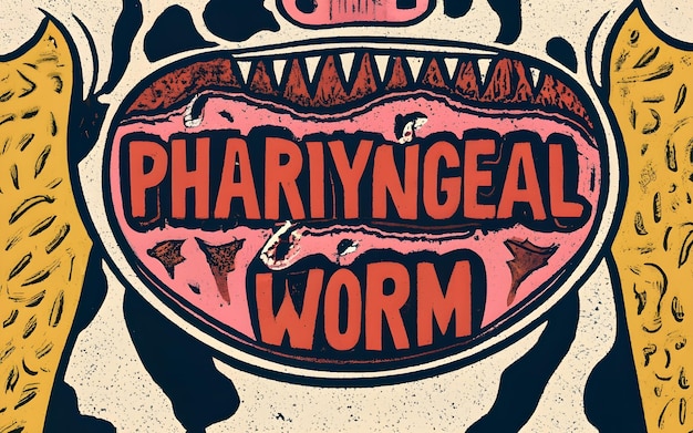 Photo pharyngeal worm