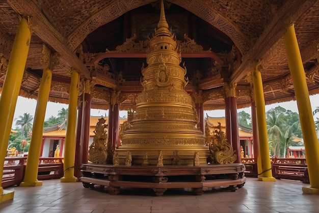 Phat hoc pagode boeddhistische tempel in can tho stadscentrum Mekong delta regio Vietnam religieuze architectuur