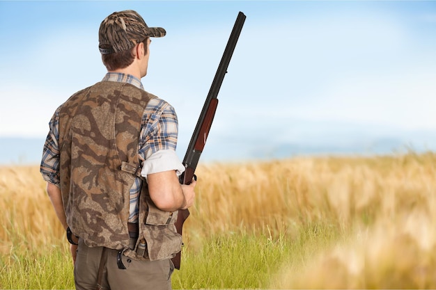 pheasant hunter in the field