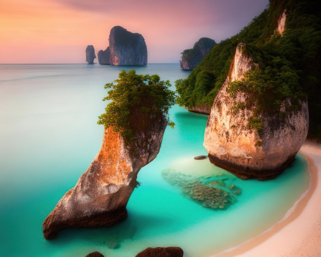 The phi phi islands are a popular tourist destination.