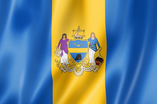 Philadelphia city flag, Pennsylvania, USA