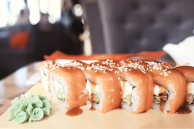 Philadelphia rolls with salmon