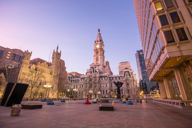 Philadelphia's landmark historic city hall building