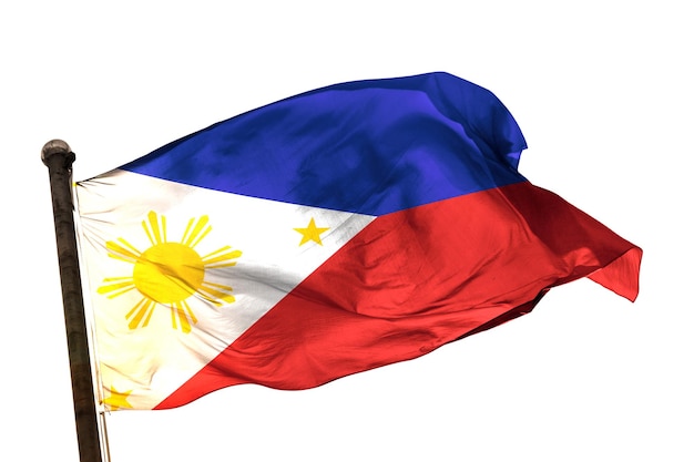 philippines flag on a white background image