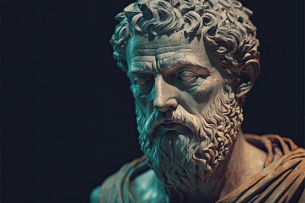 Philosopher Statue By Generative AI