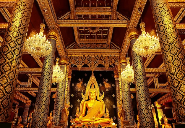 핏사 눌록 -12 월 9,2015 : Phra Buddha Chinnarat Phitsanulok, 태국에서.