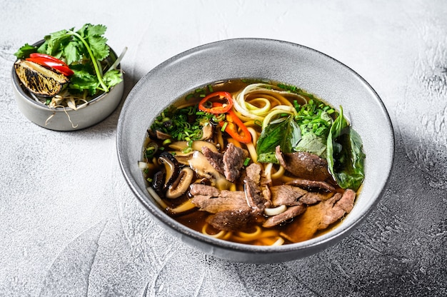 Pho Bo Vietnamese soup with beef