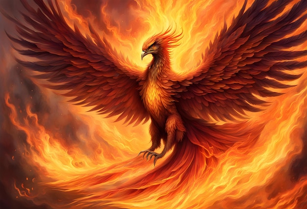 phoenix arrising from the flames