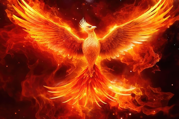 The phoenix is a symbol of the fire.