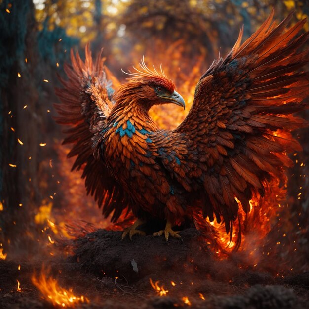 A phoenix rising from the ashes trail cam footage