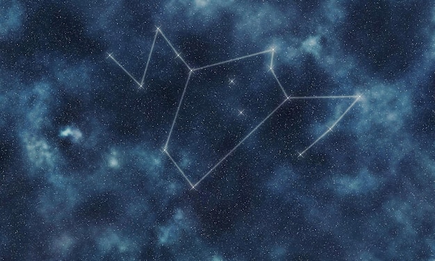 Phoenix Star Constellation, Night Sky, Constellation Lines