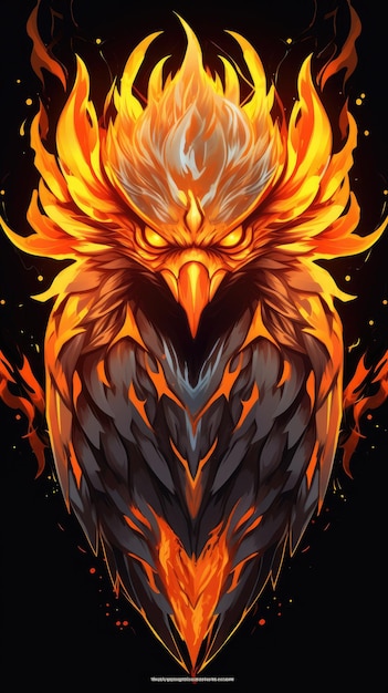 Phoenix vector HD 8K wallpaper Stock Photographic Image