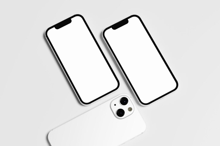 Photo 13 電話のミニモックアップ空白
