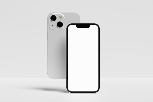 Photo phone 13 mini mockup blank