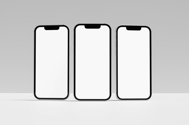 Photo phone 13 mini mockup blank