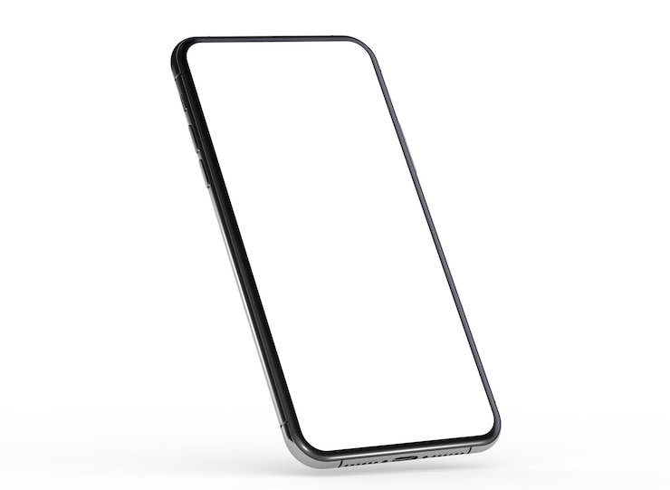 Photo スマートフォンの3dイラストモックアップ