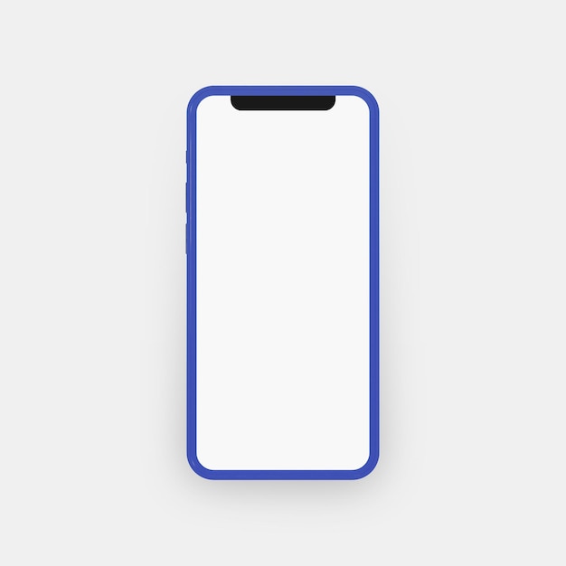 Phone 3D model photo with gray background