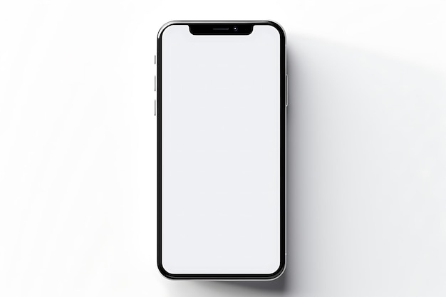 phone blank screen white background