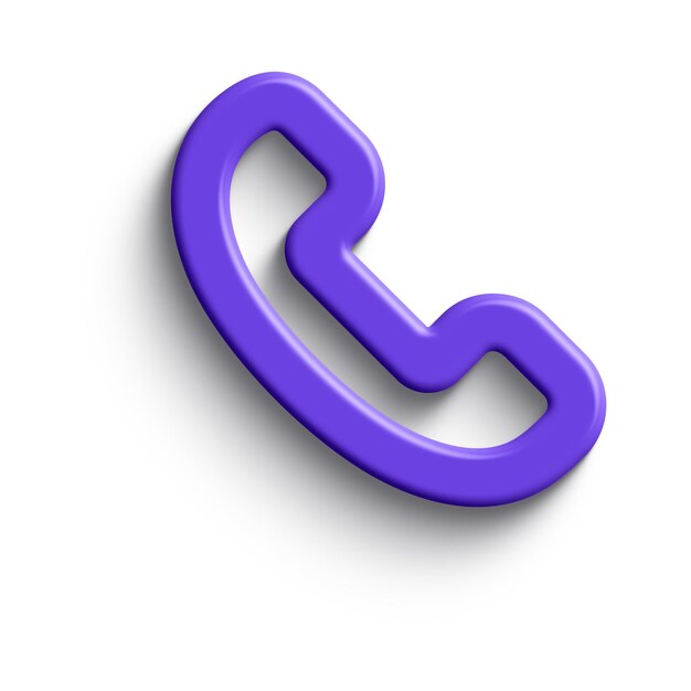 Phone Call 3D Icon Old Telephone 3D Icon Call End Icon 3d illustration vector 139