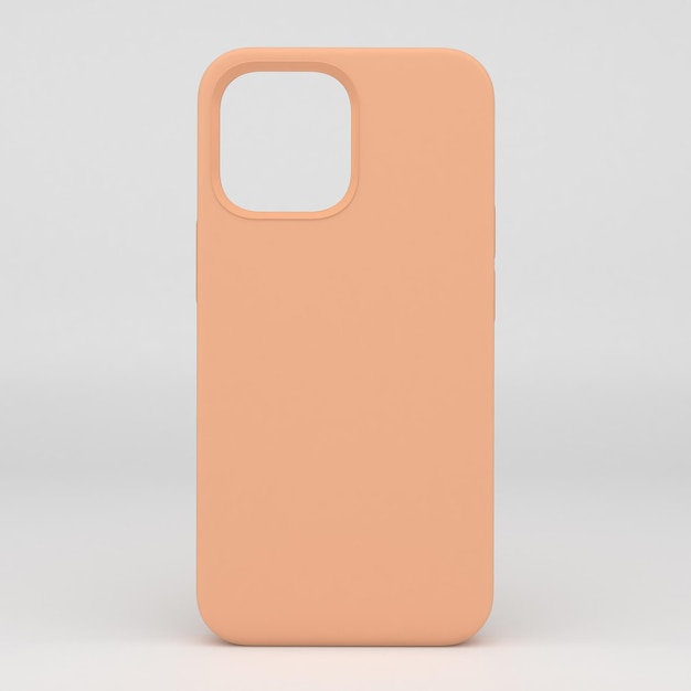 Phone Case Back Side in White Background