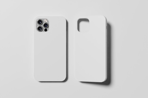 Photo phone case mockup blank