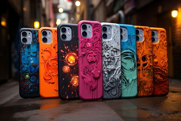 Phone cases collection in various styles colors and materials to match your personality unique style