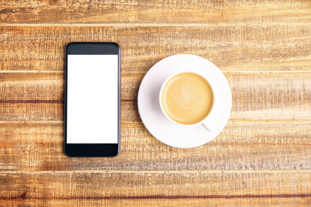 Phone and coffee top