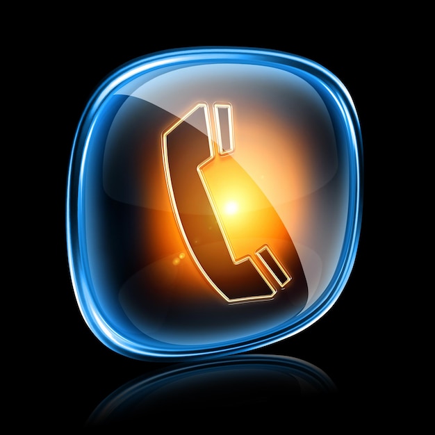 phone icon neon