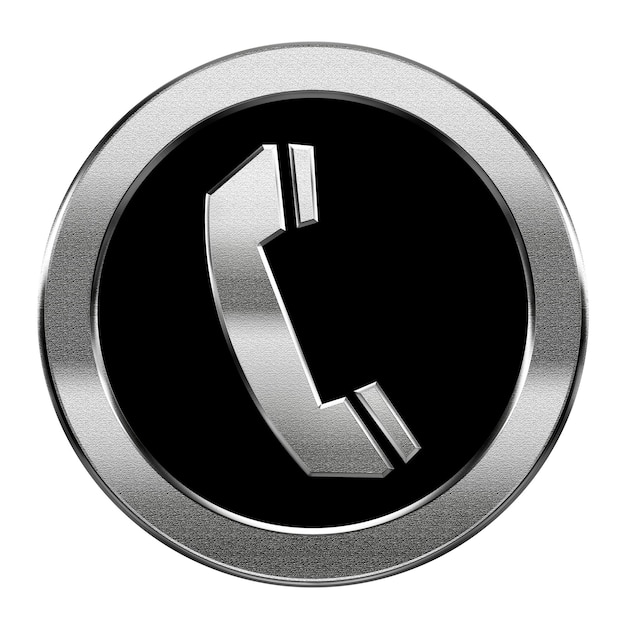 Photo phone icon silver