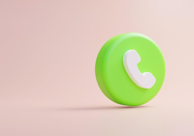 Phone incoming call received sign ui icon on pink background