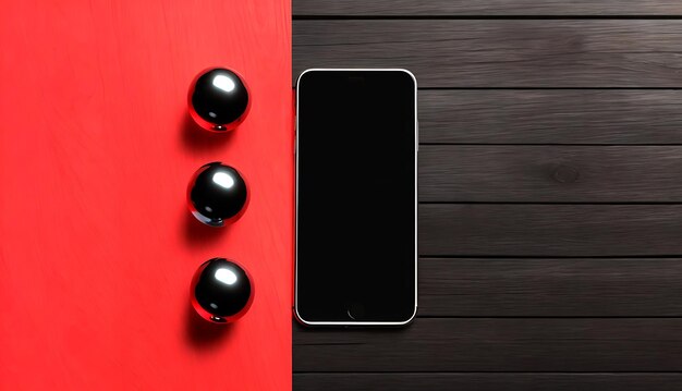 Phone screen with ball