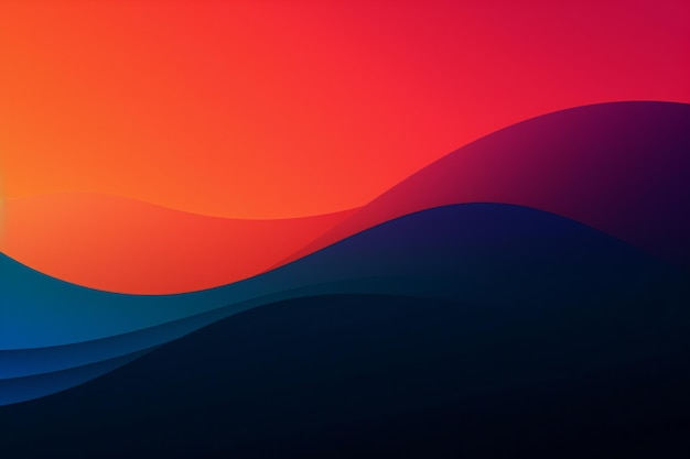 A phone screen with a blue and orange background.