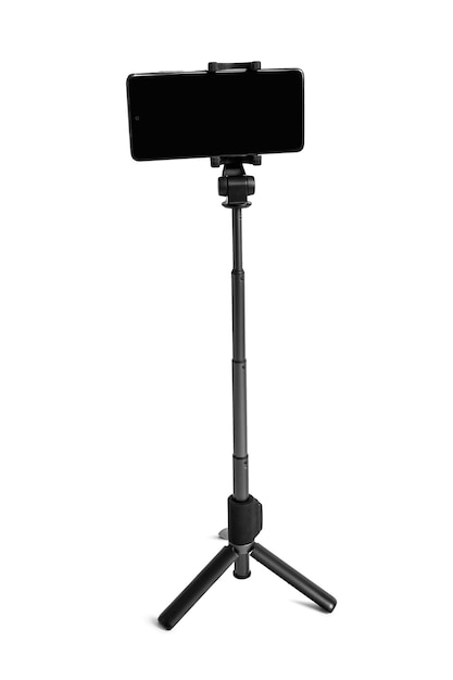 Phone tripod isolated