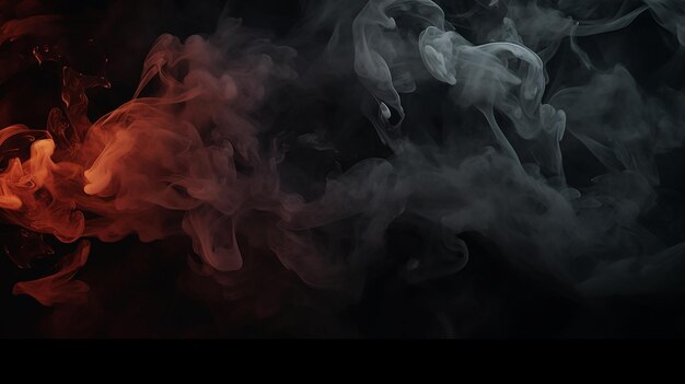 Photo 3d dark grunge display background with smoky atmosphere