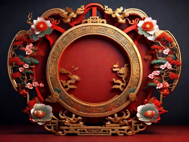 Photo photo 3d realistic chinese new year background